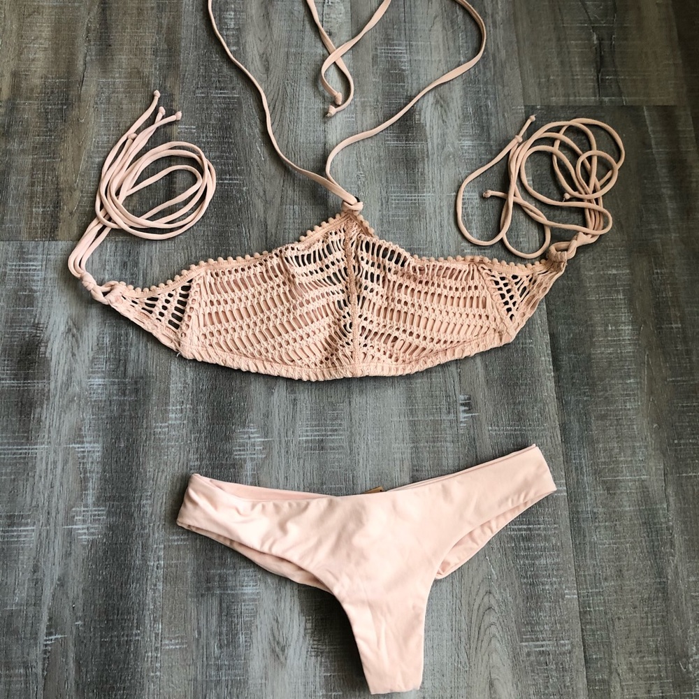Light pink/rose swimsuit set